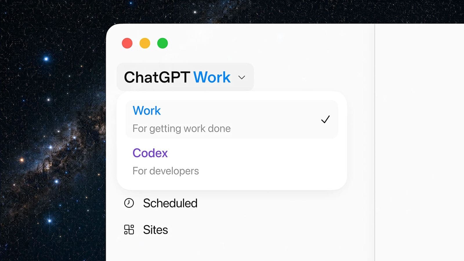 ChatGPT Work Arrives as OpenAI Pushes Agent Ambitions Beyond Coding