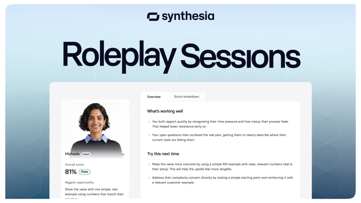 Synthesia Adds Live AI Coaching to Prove Training Actually Works