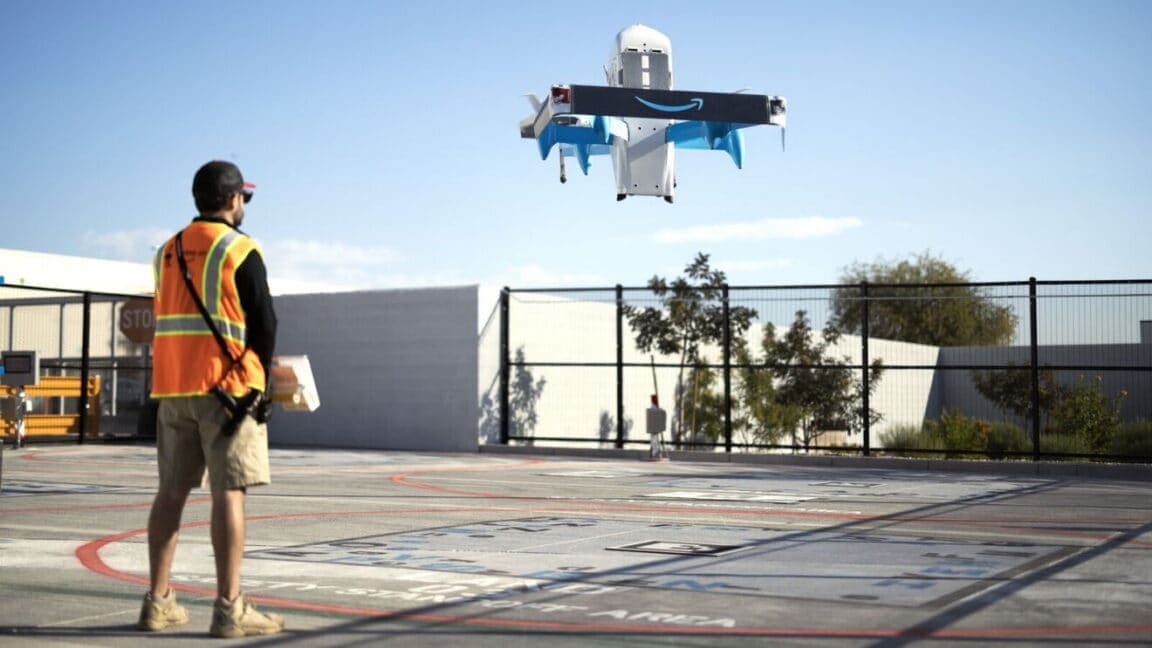 Amazon's Drone Ambitions Face a Suburban Noise Test