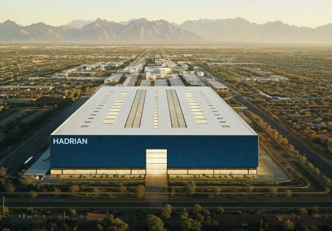 Hadrian Secures $1.4 Billion to Scale Defense Manufacturing Automation