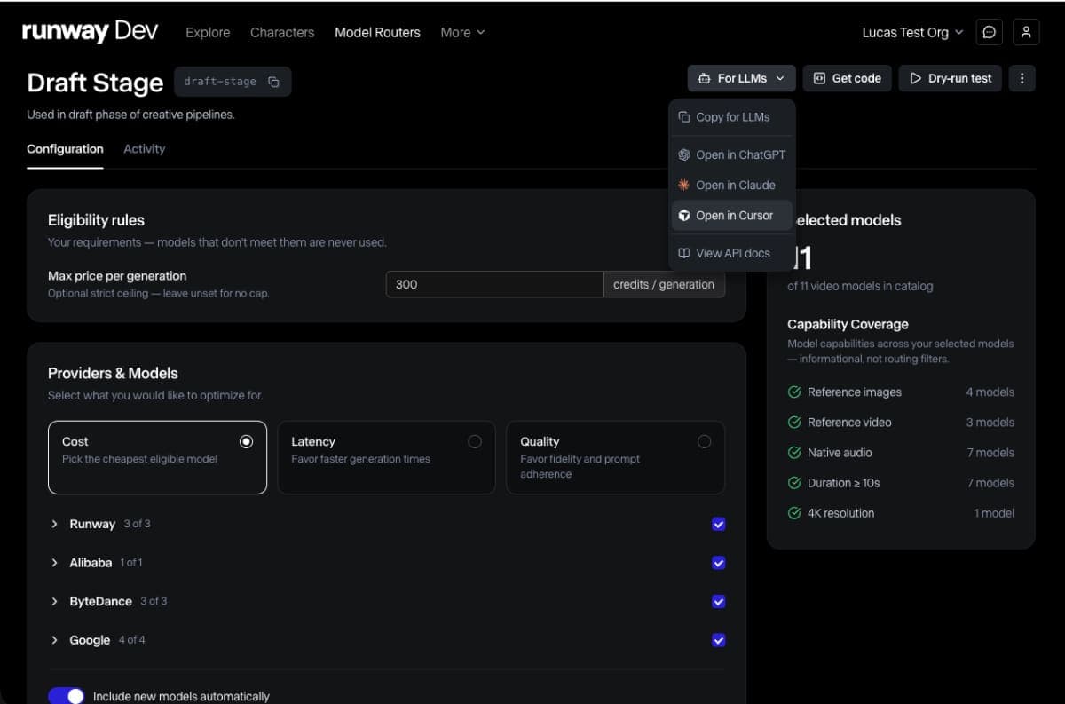 Runway Pivots to Infrastructure Play With Intelligent Model Router