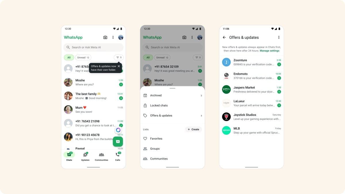 WhatsApp's New Inbox Folder Separates Business Spam From Real Conversations